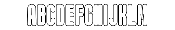 Maximalis Condensed Outline Font UPPERCASE