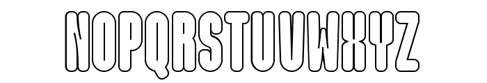 Maximalis Condensed Outline Font UPPERCASE