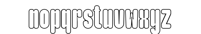Maximalis Condensed Outline Font LOWERCASE