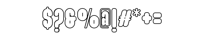 Maximalis Outline Font OTHER CHARS