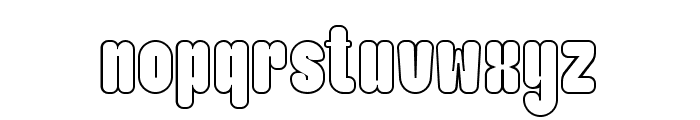 Maximalis Outline Font LOWERCASE