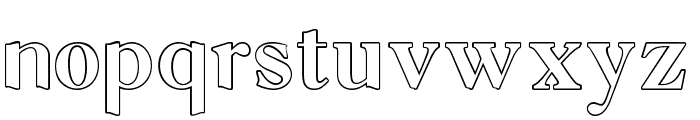 MaxthronOutline Font LOWERCASE