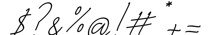 May Lova Italic Font OTHER CHARS