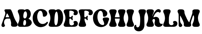 Maybro Font UPPERCASE