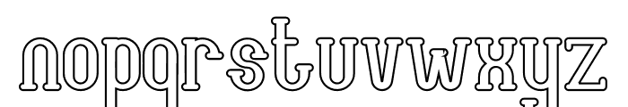 Maybury Outline Font LOWERCASE