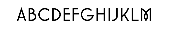 Mayfair SemiBold Font LOWERCASE