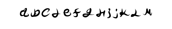 Mayhem Semi Script Hand Regular Font LOWERCASE