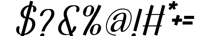 Mazy Theory Italic Font OTHER CHARS