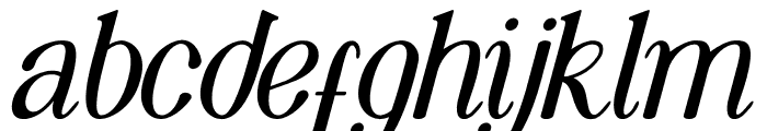 Mazy Theory Italic Font LOWERCASE