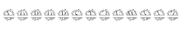 MeadowLine Split Monogram Font LOWERCASE