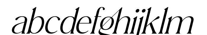 Meaglone Italic Font LOWERCASE