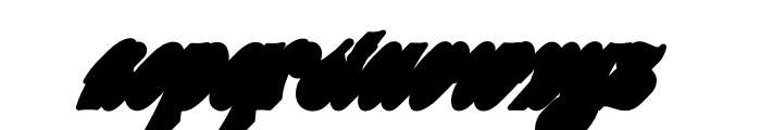 Meastro Script Extruded LF-DW Font LOWERCASE