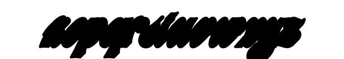 Meastro Script Extruded RG-UP Font LOWERCASE