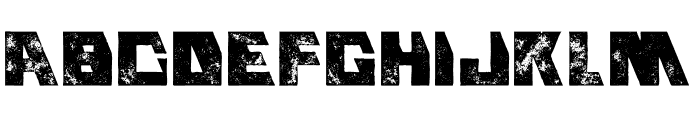 Mecha Bold Grunge Font LOWERCASE