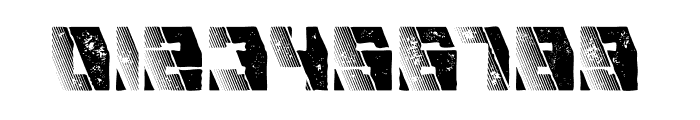 Mecha Inline Grunge Font OTHER CHARS
