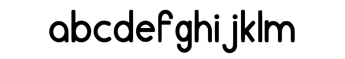 Mechabold Regular Font LOWERCASE