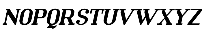 Mechanized-BlackItalic Font UPPERCASE