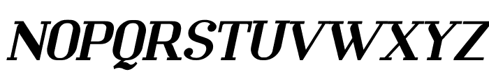 Mechanized Bold Italic Font UPPERCASE