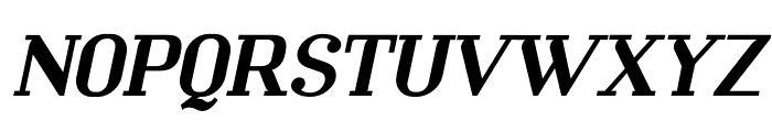 Mechanized-ExtraBoldItalic Font UPPERCASE