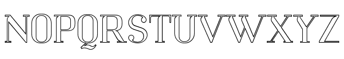 Mechanized-Outline Font UPPERCASE