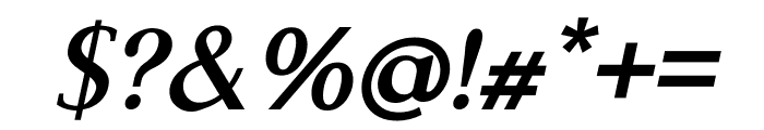 Mechanized SemiBold Italic Font OTHER CHARS