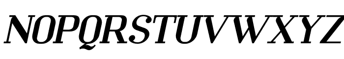 Mechanized-SemiBoldItalic Font UPPERCASE