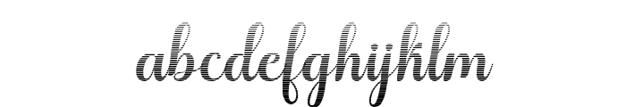 Media Calligraphy Hatching Slant FONT