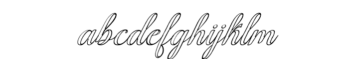 Media Calligraphy Outline Slant 26 FONT