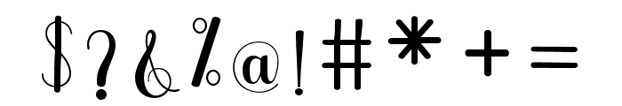 MediaCalligraphy Font OTHER CHARS