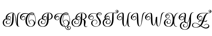MediaCalligraphyBold Font UPPERCASE