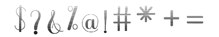 MediaCalligraphyHatching Font OTHER CHARS