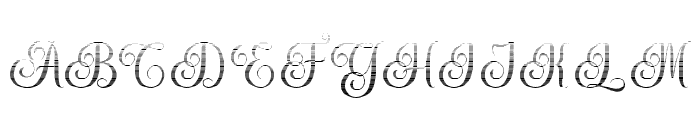 MediaCalligraphyHatching Font UPPERCASE