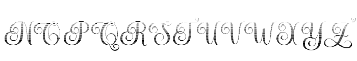 MediaCalligraphyHatching Font UPPERCASE