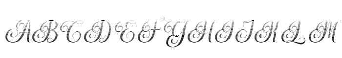 MediaCalligraphyHatchingSlant10 Font UPPERCASE