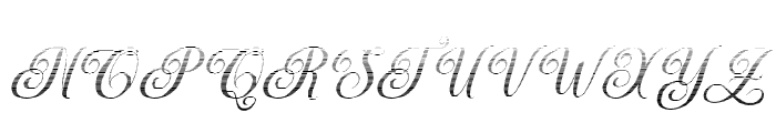 MediaCalligraphyHatchingSlant18 Font UPPERCASE