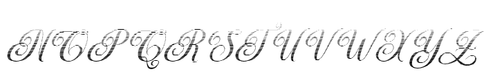 MediaCalligraphyHatchingSlant22 Font UPPERCASE