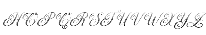 MediaCalligraphyHatchingSlant26 Font UPPERCASE
