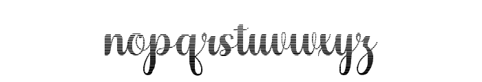 MediaCalligraphyHatching Font LOWERCASE