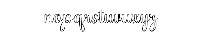 MediaCalligraphyOutline Font LOWERCASE