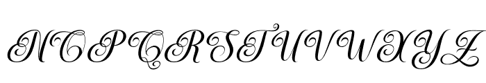 MediaCalligraphySlant14 Font UPPERCASE