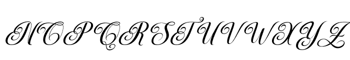 MediaCalligraphySlant22 Font UPPERCASE