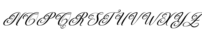 MediaCalligraphySlant34 Font UPPERCASE
