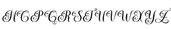 MediaCalligraphySlant Font UPPERCASE