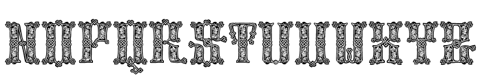 Medieval Knots Font UPPERCASE