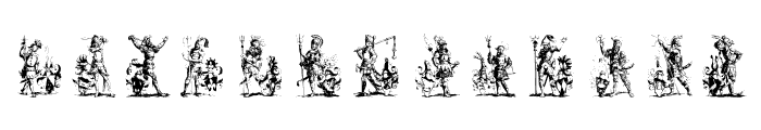 Medieval Warriors Font UPPERCASE