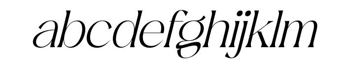 Mediga Italic Font LOWERCASE