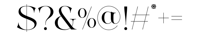 Medino Regular Font OTHER CHARS