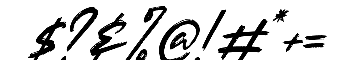 Meega Juctice Italic Font OTHER CHARS