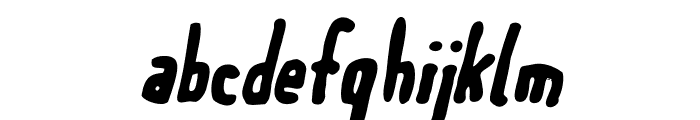 Meep-BoldSlanted Font LOWERCASE