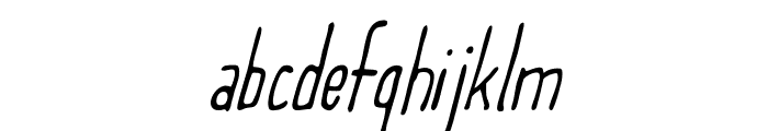 Meep-LightSlanted Font LOWERCASE